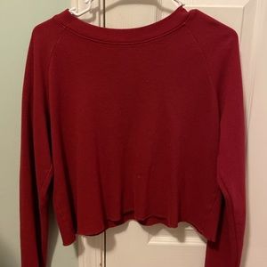 red brandy Melville long sleeve sweater